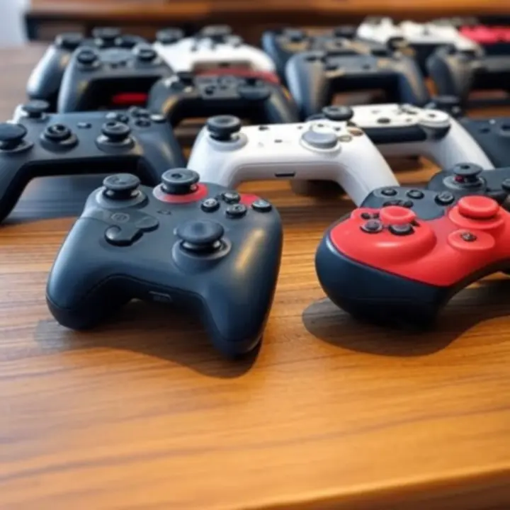 Galeria różnych rodzajów kontrolerów do gier