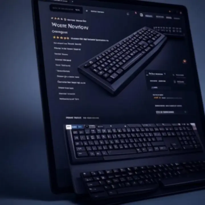 Wyróżniona recenzja produktu gamingowego widoczna na ekranie komputera.